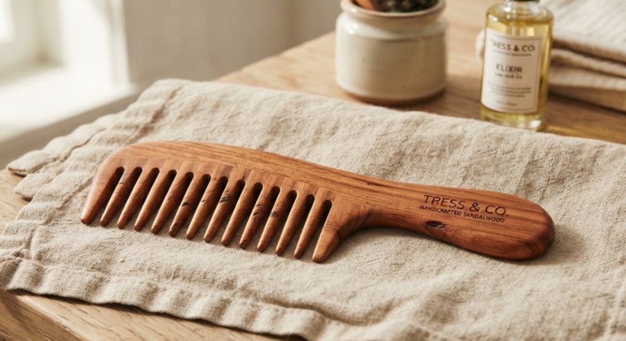 Sandalwood Detangling Comb — alternate view