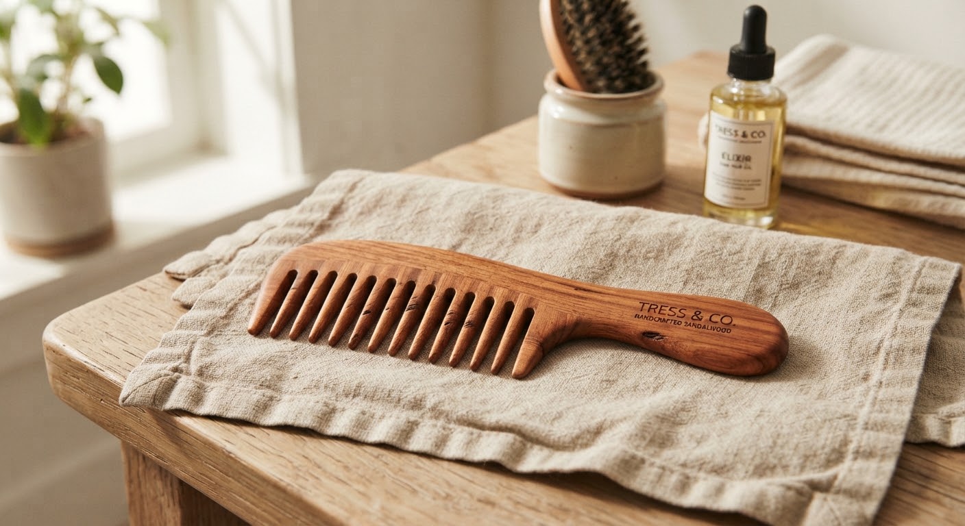 Sandalwood Detangling Comb — New In